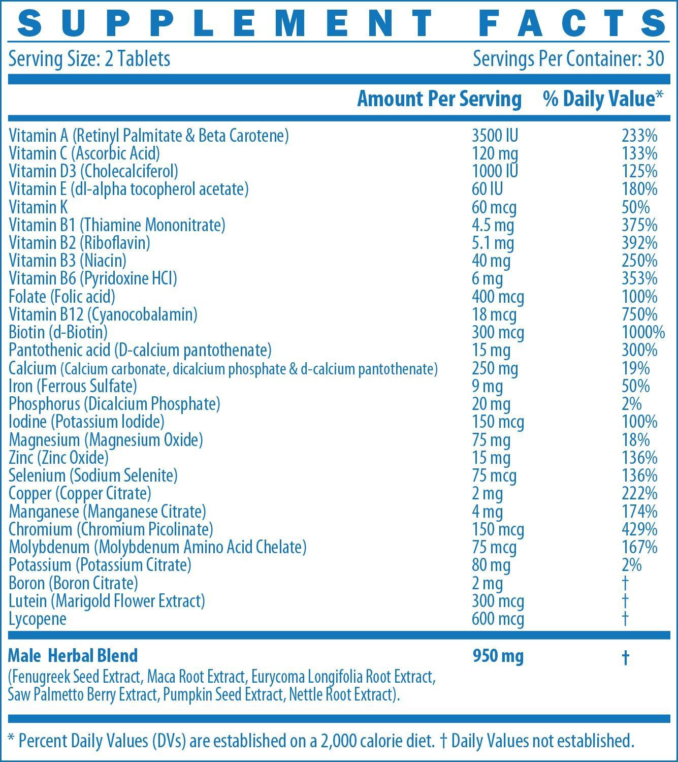 MultiVitamin Men 300 cc