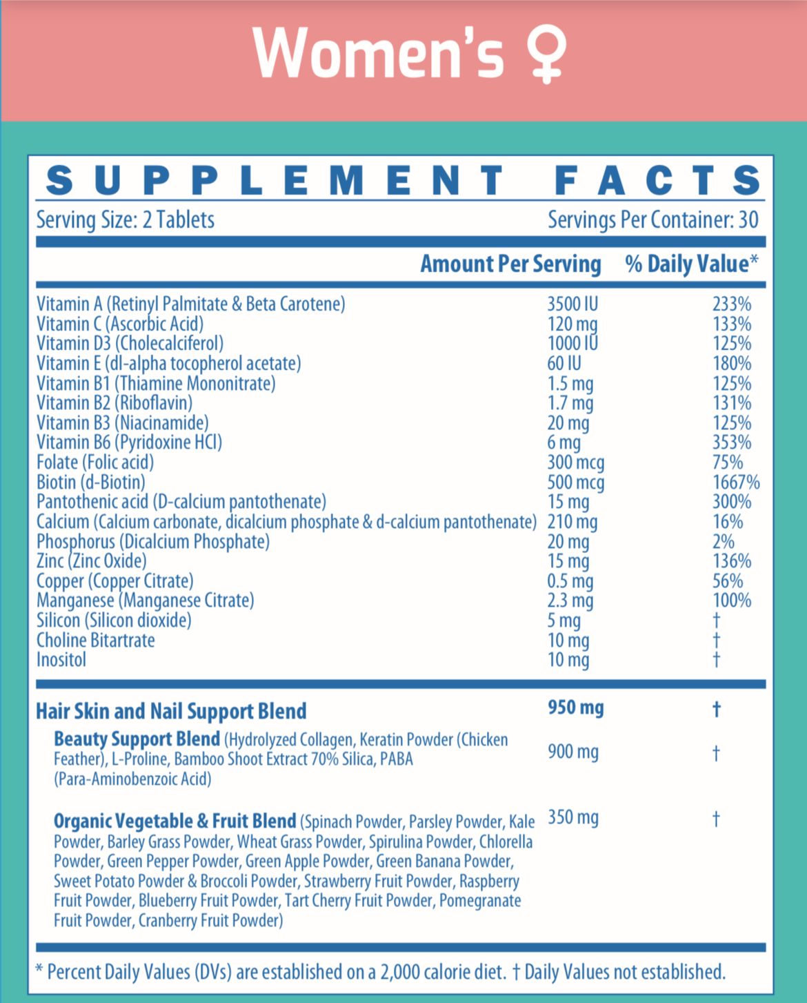 MultiVitamin Women 300 cc